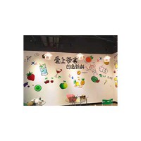 深圳主题彩绘 甜品店彩绘 网红店墙绘 追梦墙绘